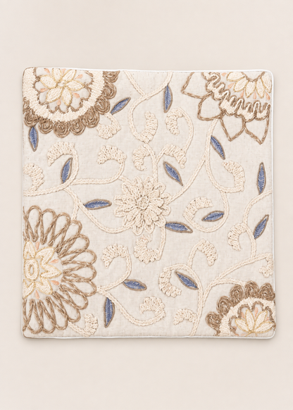 Flora Ivory Cushion Cover