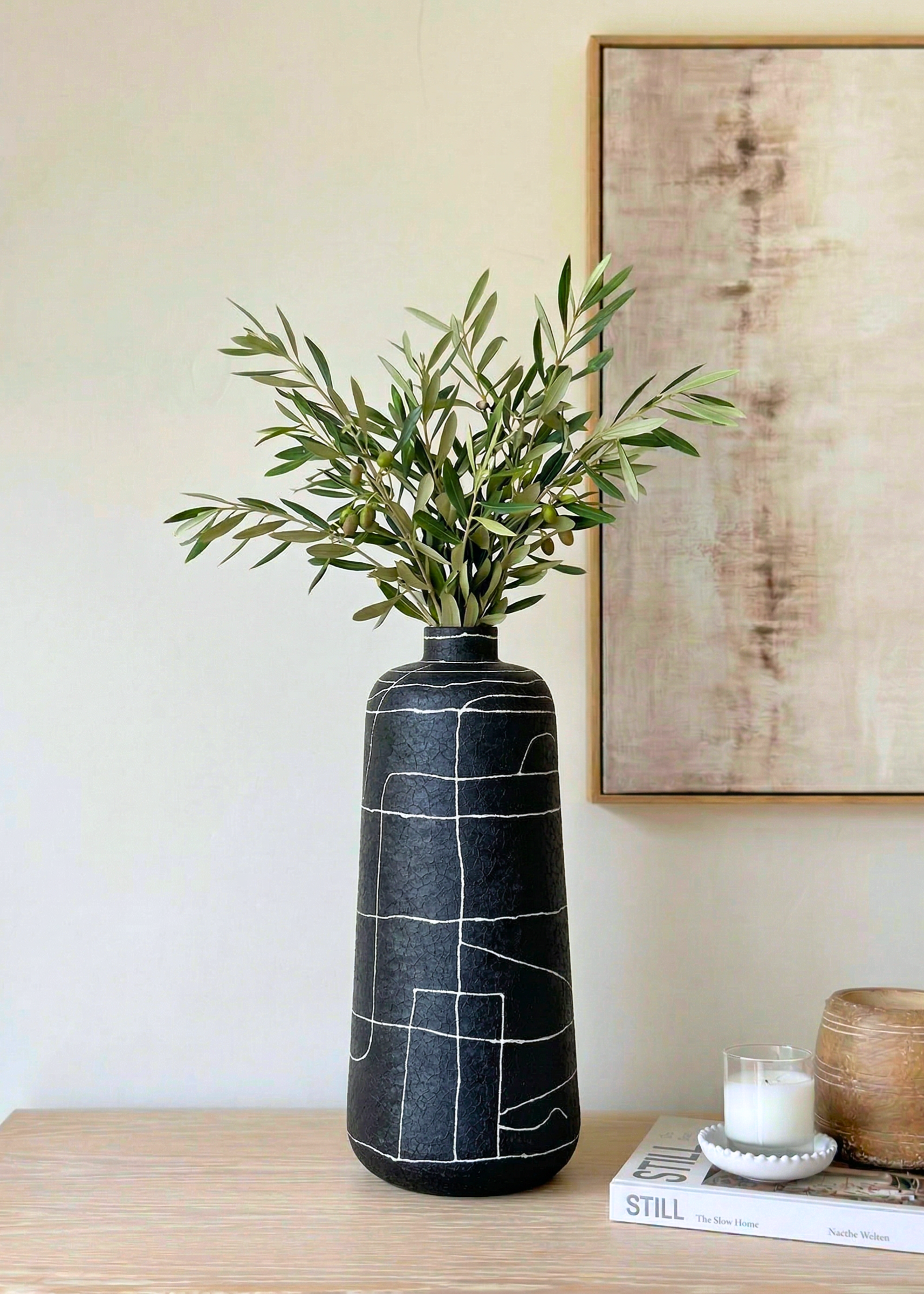 Dune Terra Vase Large - Black