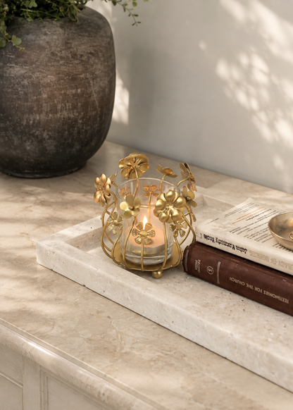 Floral Votive (Single Piece)