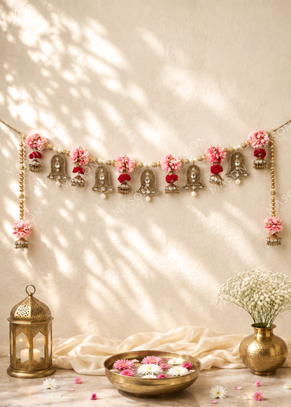 Festive Kundan Bell Toran