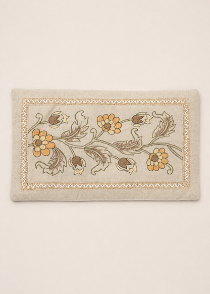 Sienna Floral Embroidered Cushion Cover