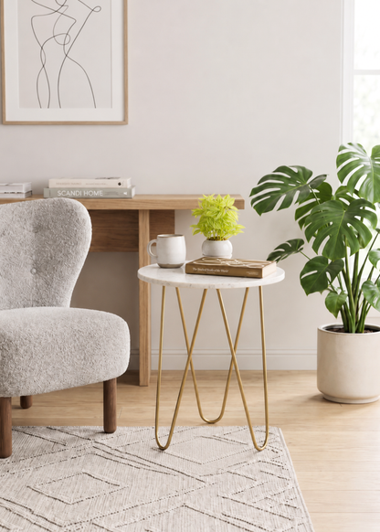 Halden Marble Side Table