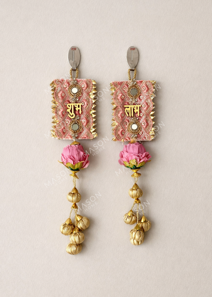 Aarna Lotus Shubh Labh Hanging – Pink