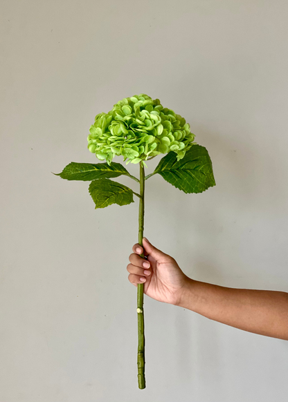 Artificial Hydrangea Flower Bunch – Fresh Green