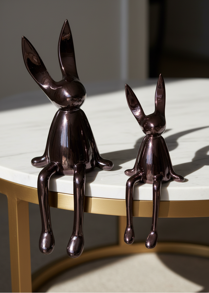 Luna Noir Bunny Duo - Set of 2