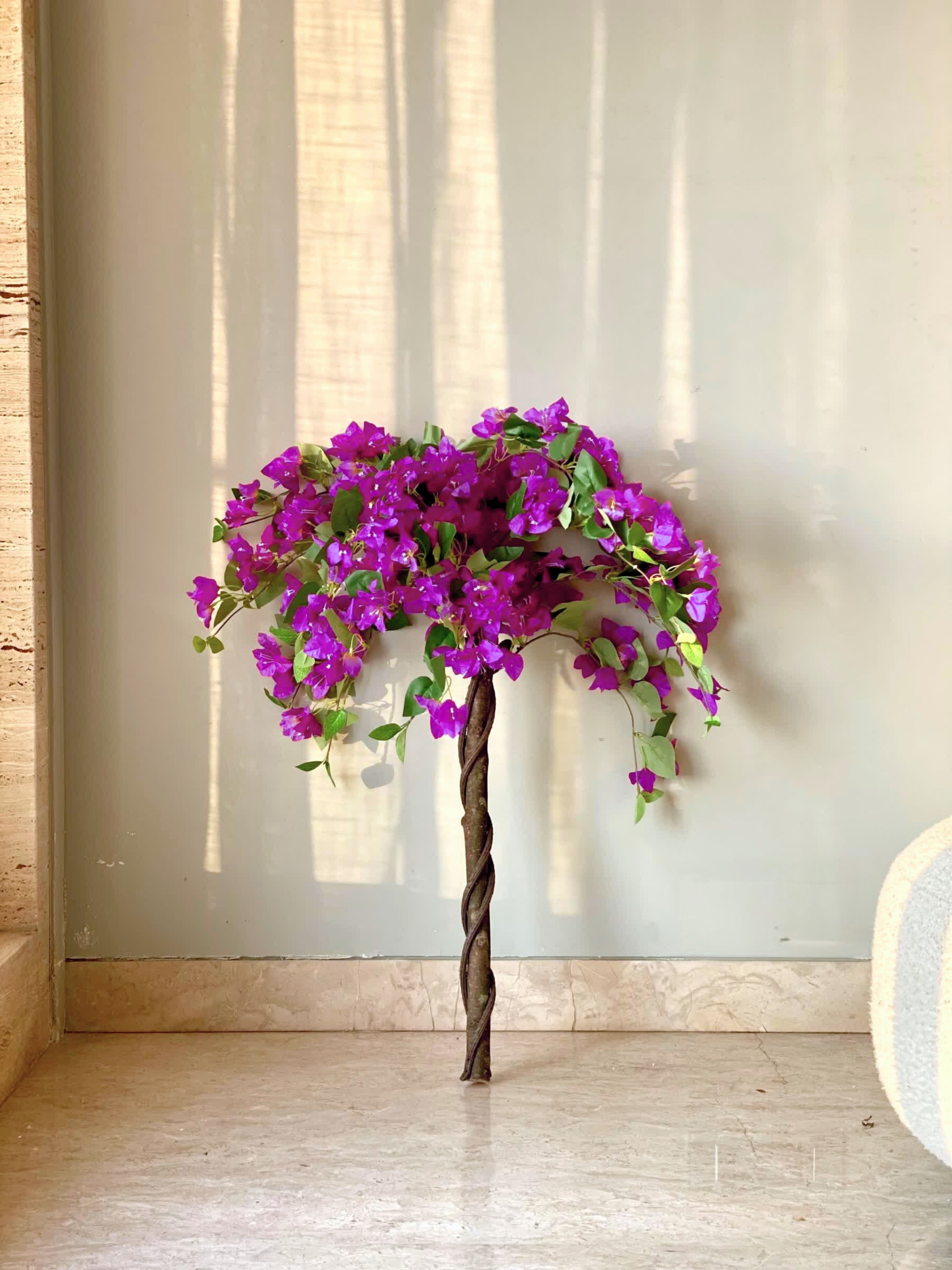 Artificial Purple Bougainvillea Plant - 3 Feet