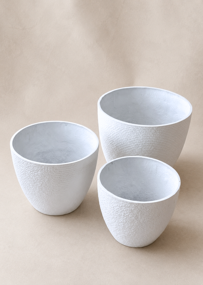 Taper Planters - White