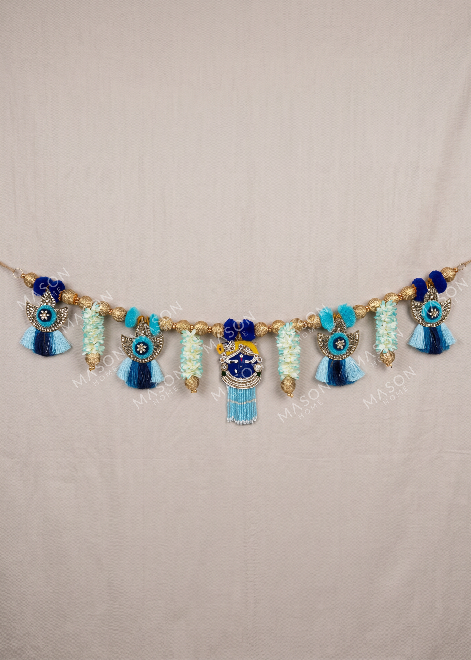Festive Nathdwara Blue Toran