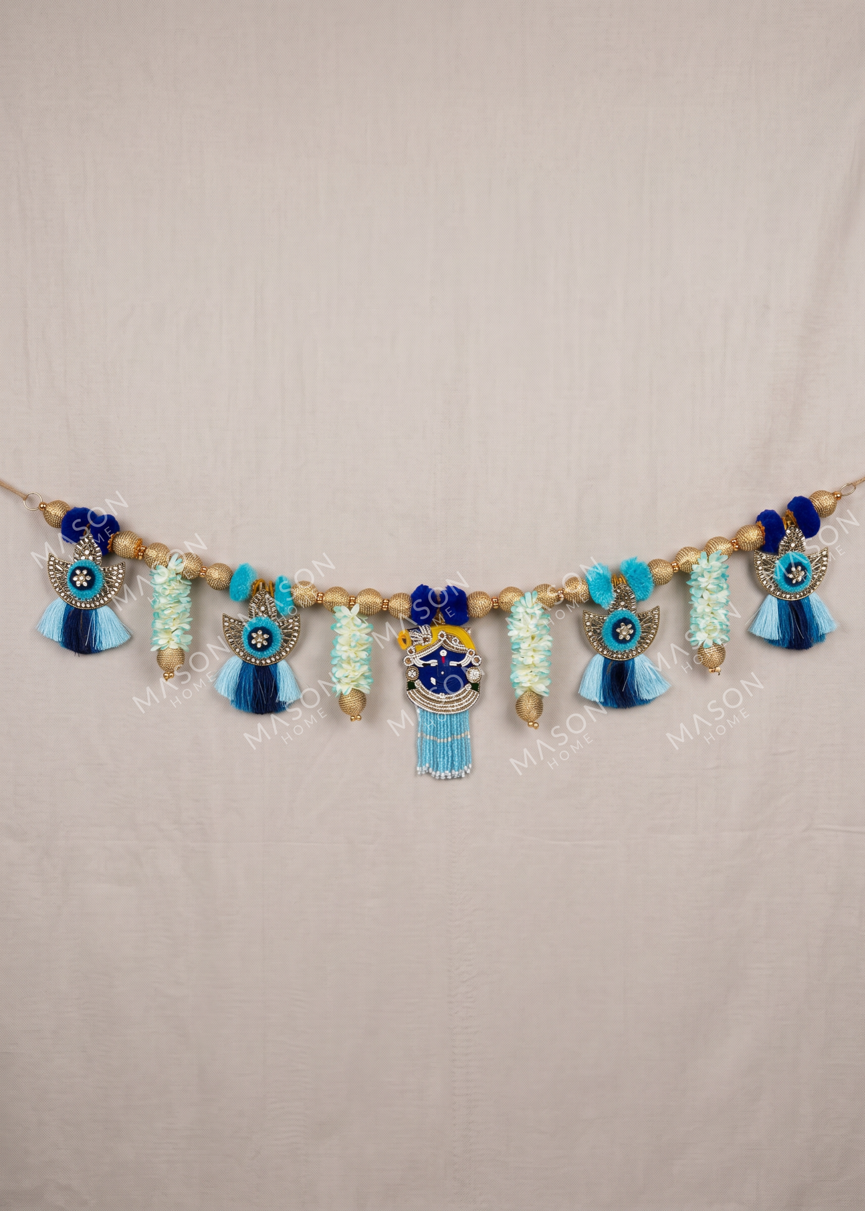 Festive Nathdwara Blue Toran