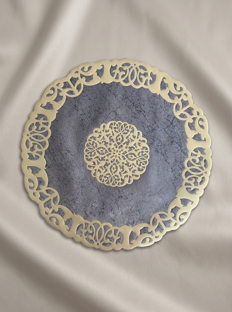 Fleur Placemat Grey - Set of 6