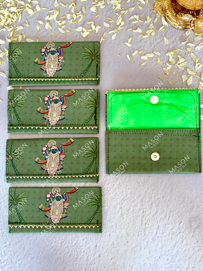 Festive Traditional Envelopes - Green (Set of 5)