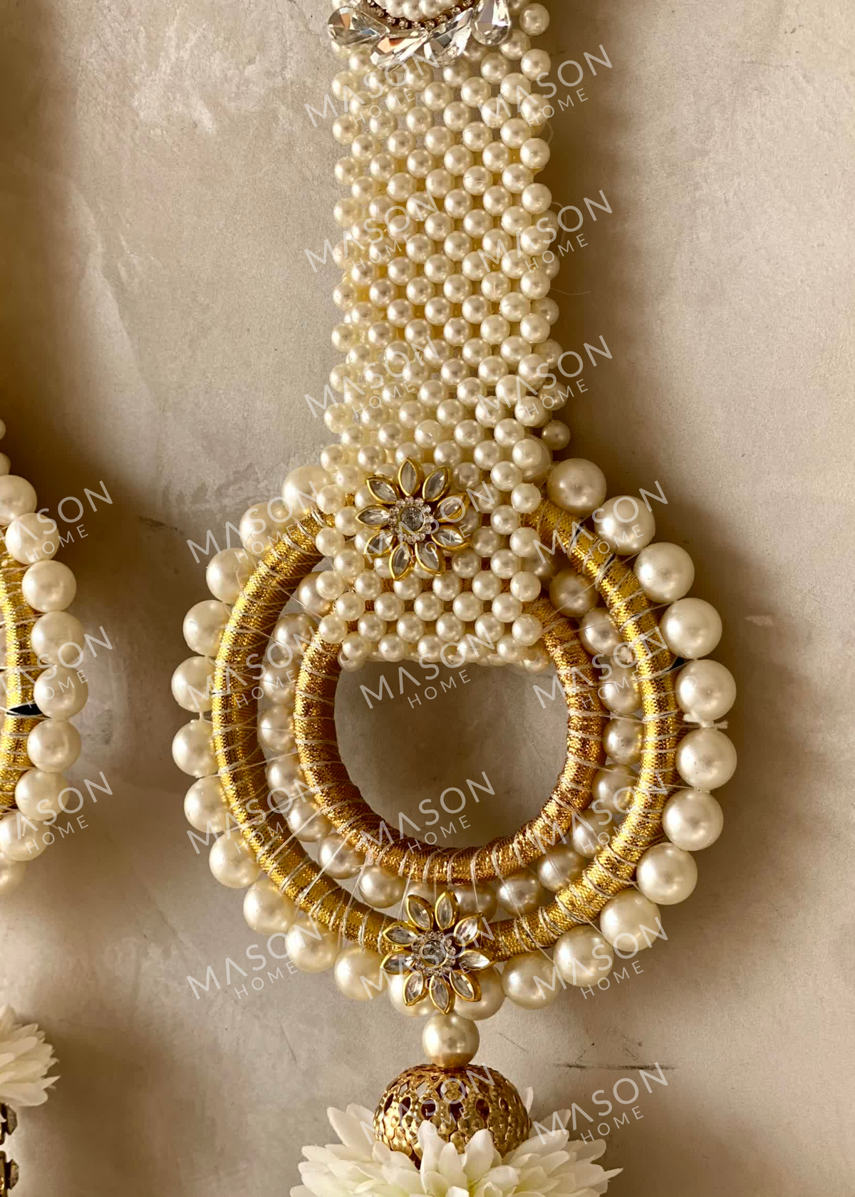 Festive Swarna Pearl Hanging - Set of 2