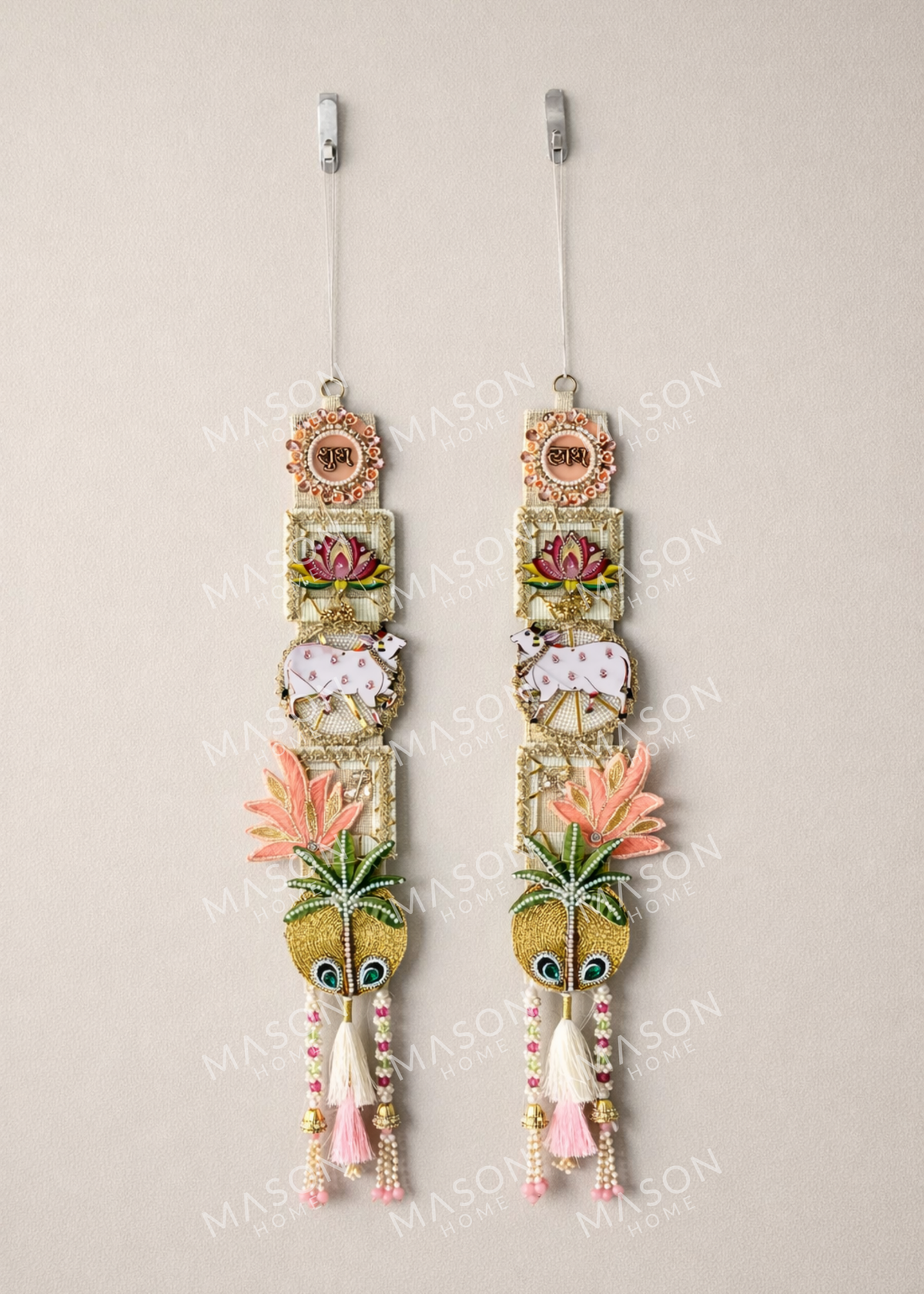 Festive Lotus Grace Shubh Labh - Set of 2
