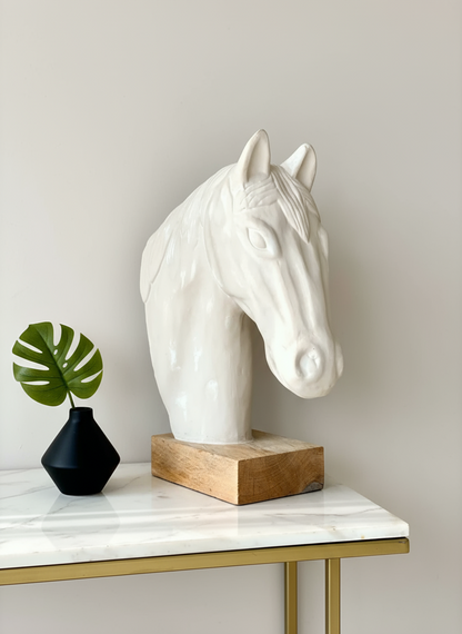 Handcrafted Noble Horse Sculpture