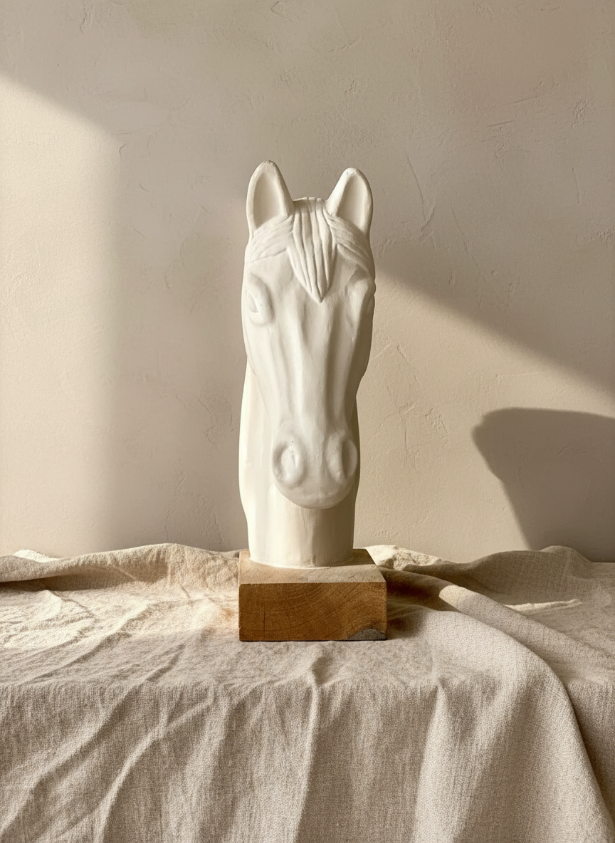 Handcrafted Noble Horse Sculpture