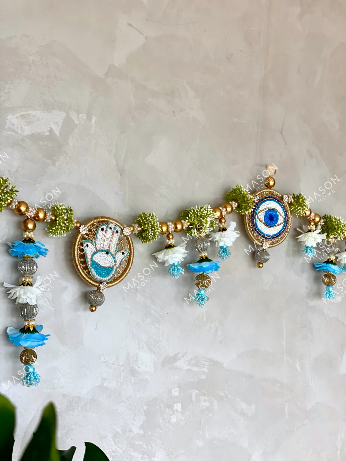 Festive Hamsa and Evil Eye Toran