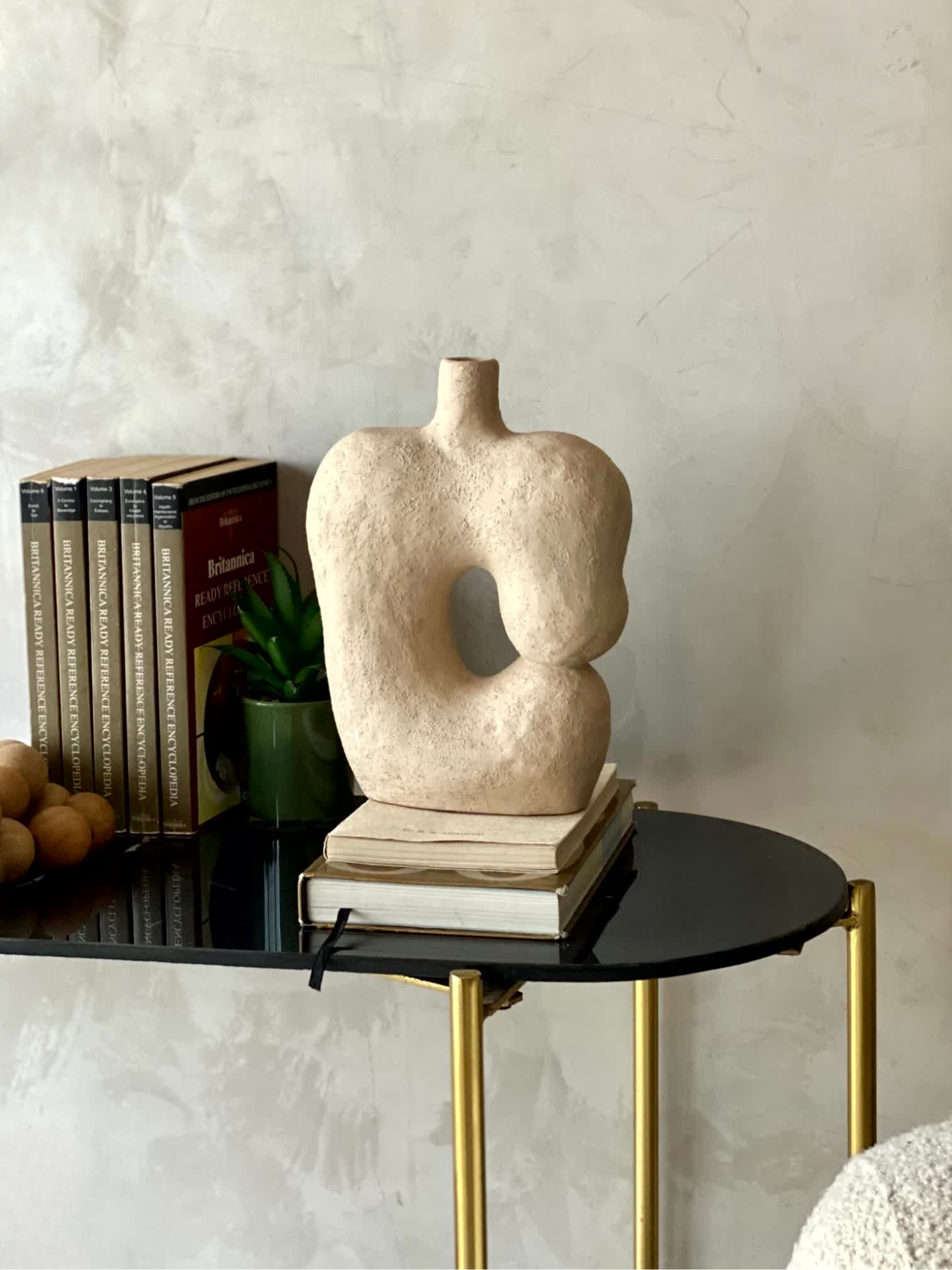 Terracotta Abstract  Vase -Medium