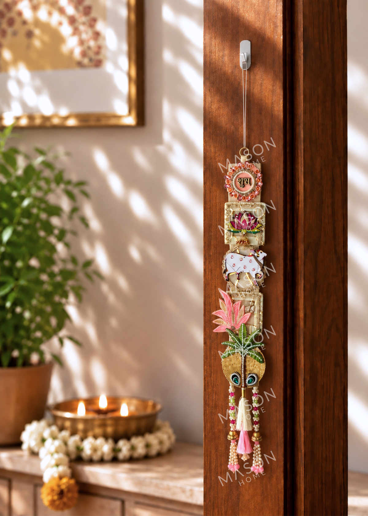 Festive Lotus Grace Shubh Labh - Set of 2