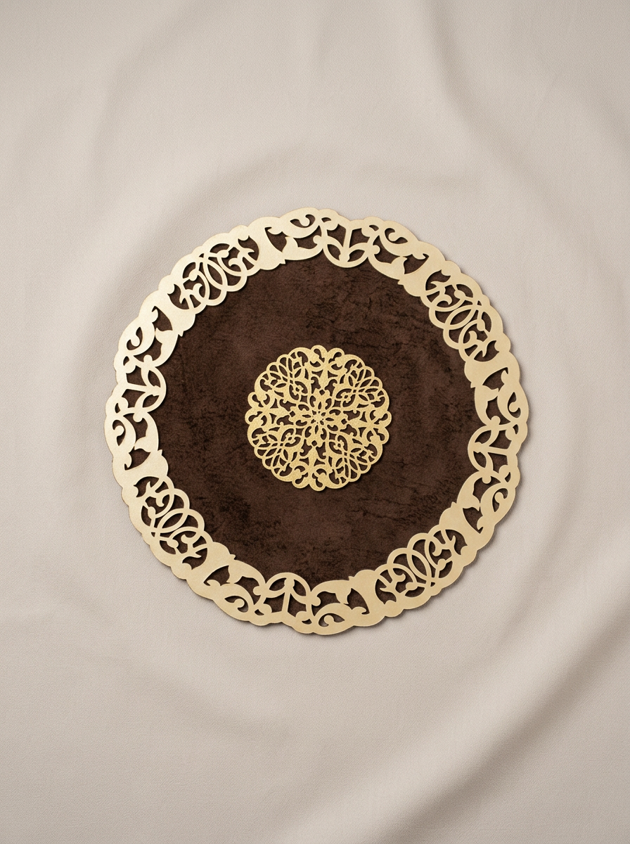 Fleur Placemat Brown - Set of 6