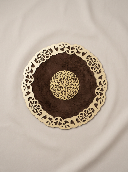 Fleur Placemat Brown - Set of 6