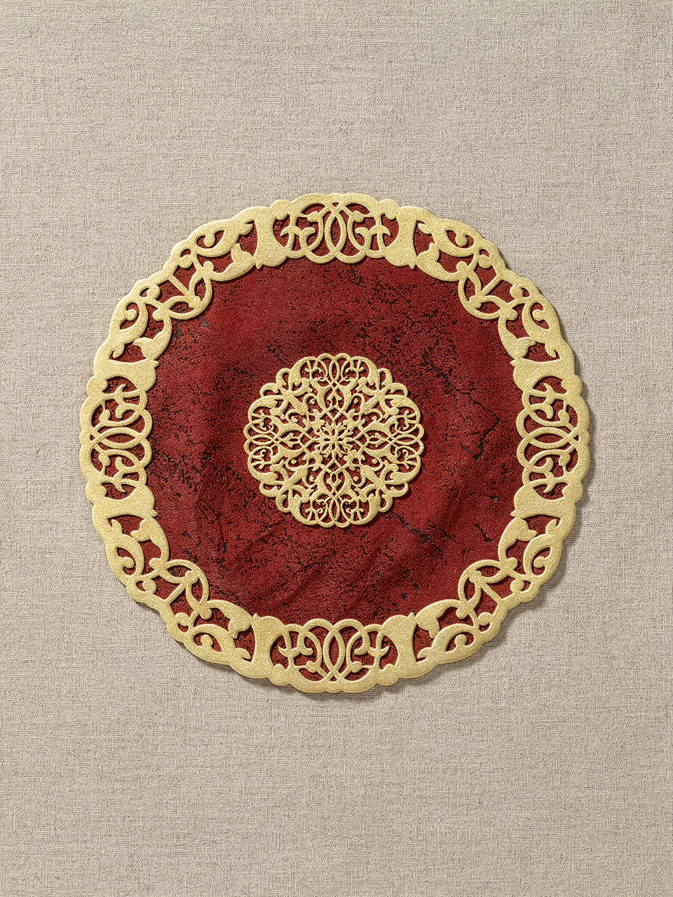 Fleur Placemat Red - Set of 6