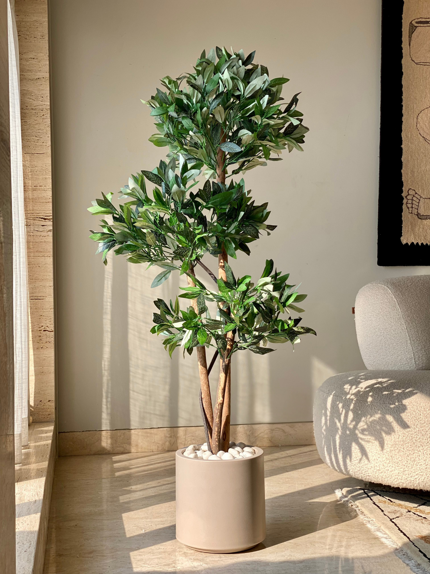 Artificial Bay Topiary Plant - 5 Feet