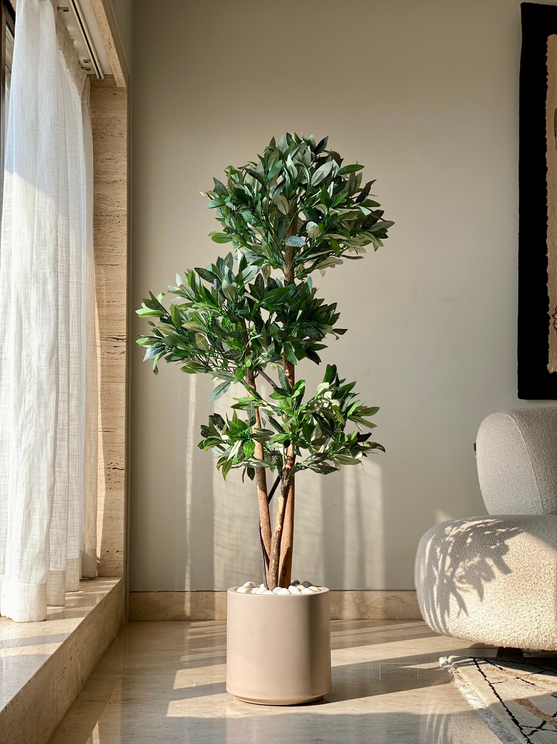 Artificial Bay Topiary Plant - 5 Feet