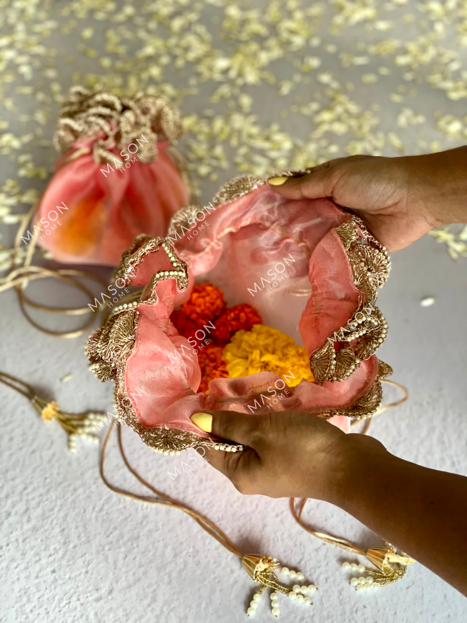 Festive Flower Batwa - Pink (Set of 2)