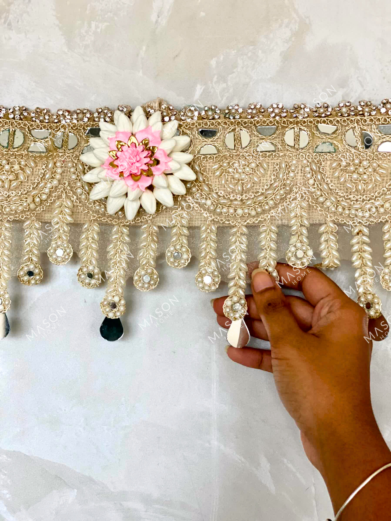 Traditional Festive Mirror Bloom Toran