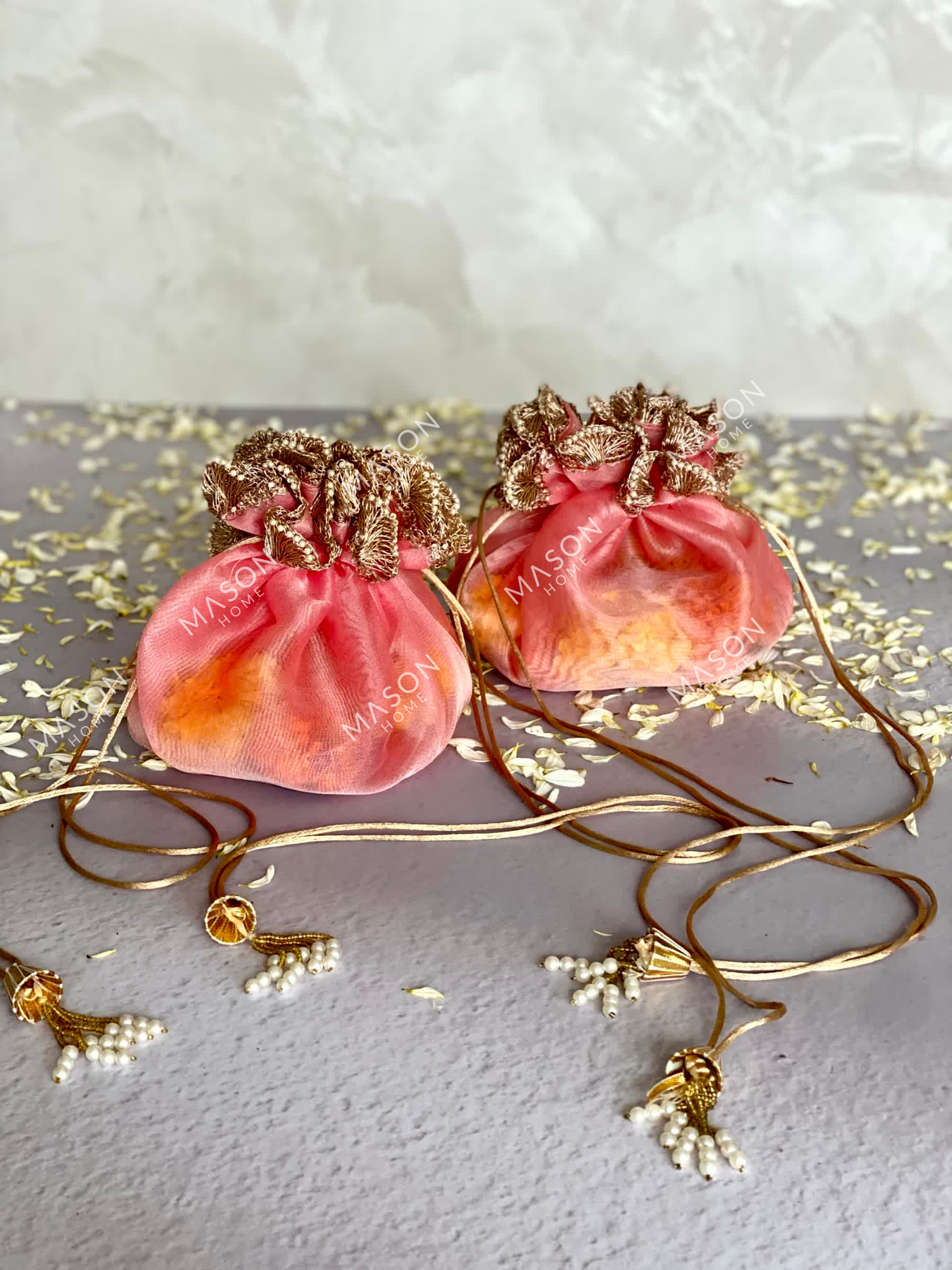 Festive Flower Batwa - Pink (Set of 2)