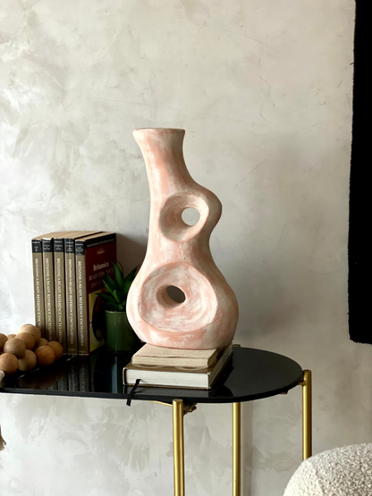 Terracotta Concave  Vase