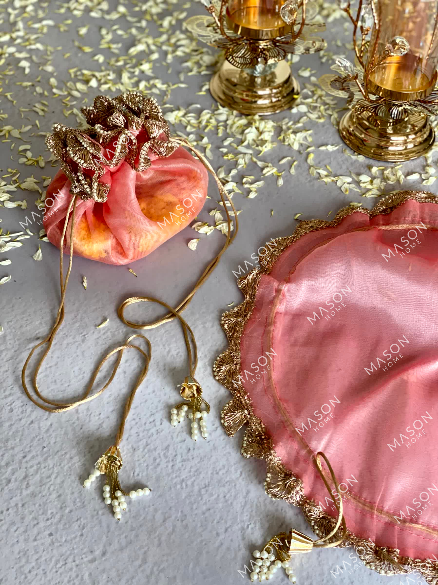 Festive Flower Batwa - Pink (Set of 2)