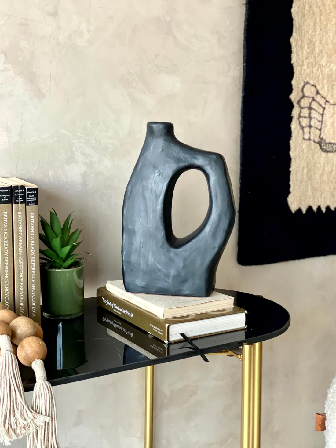 Terracotta Rook  Vase