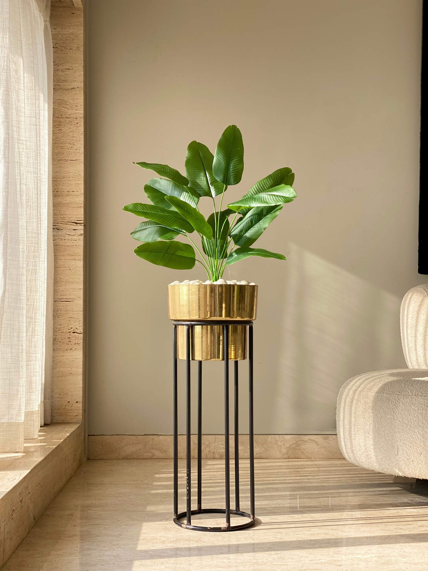 Artificial Central Travellers Palm Plant - 2.5 Feet
