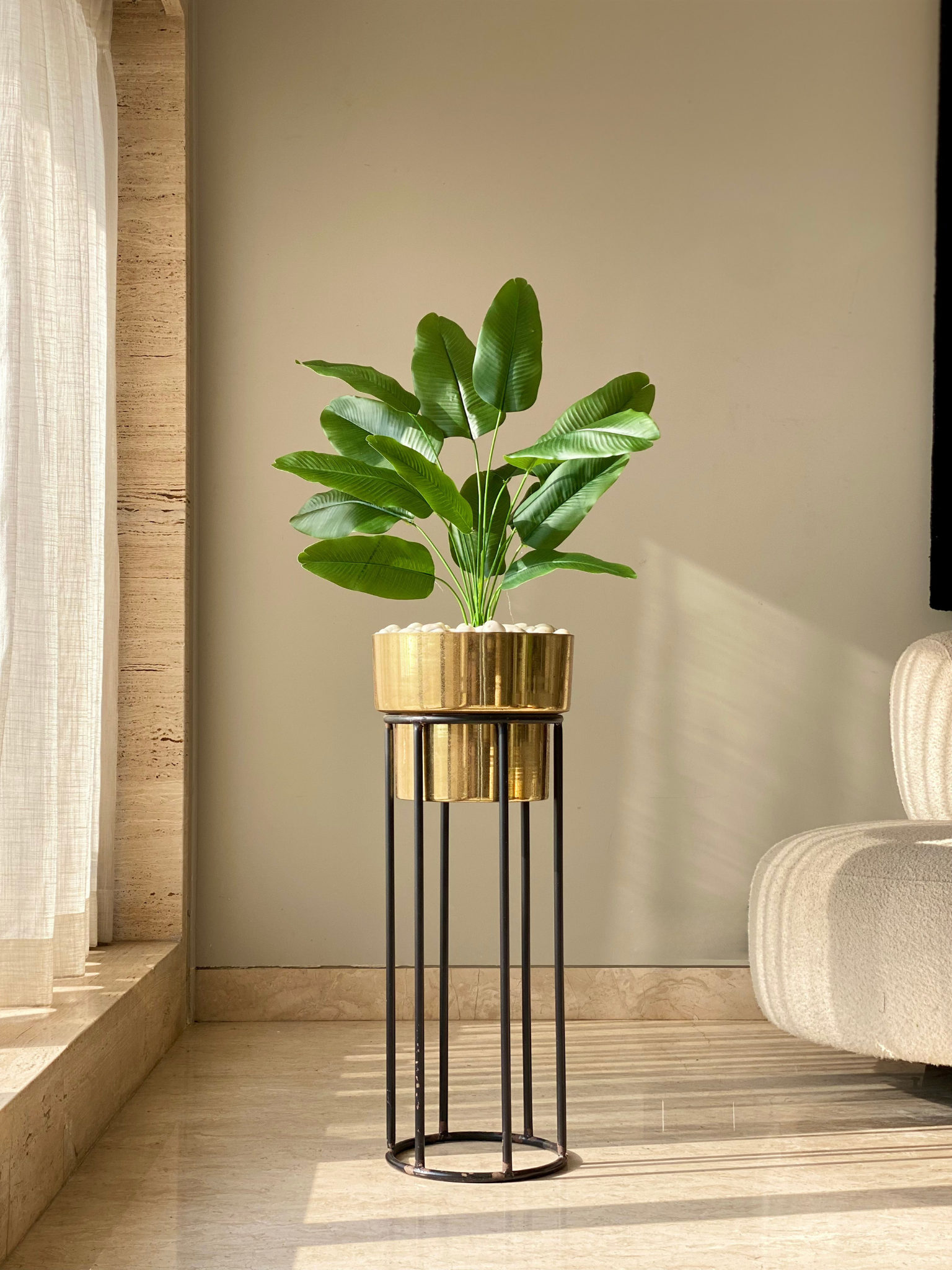 Artificial Central Travellers Palm Plant - 2.5 Feet
