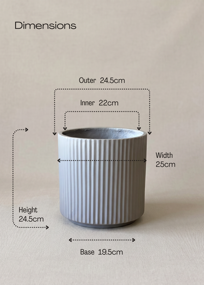 Linear Planters -  Light Grey