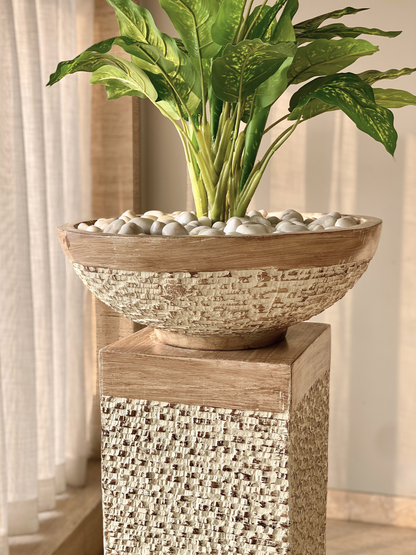 Masami Shaft Planter - Rustic Brown