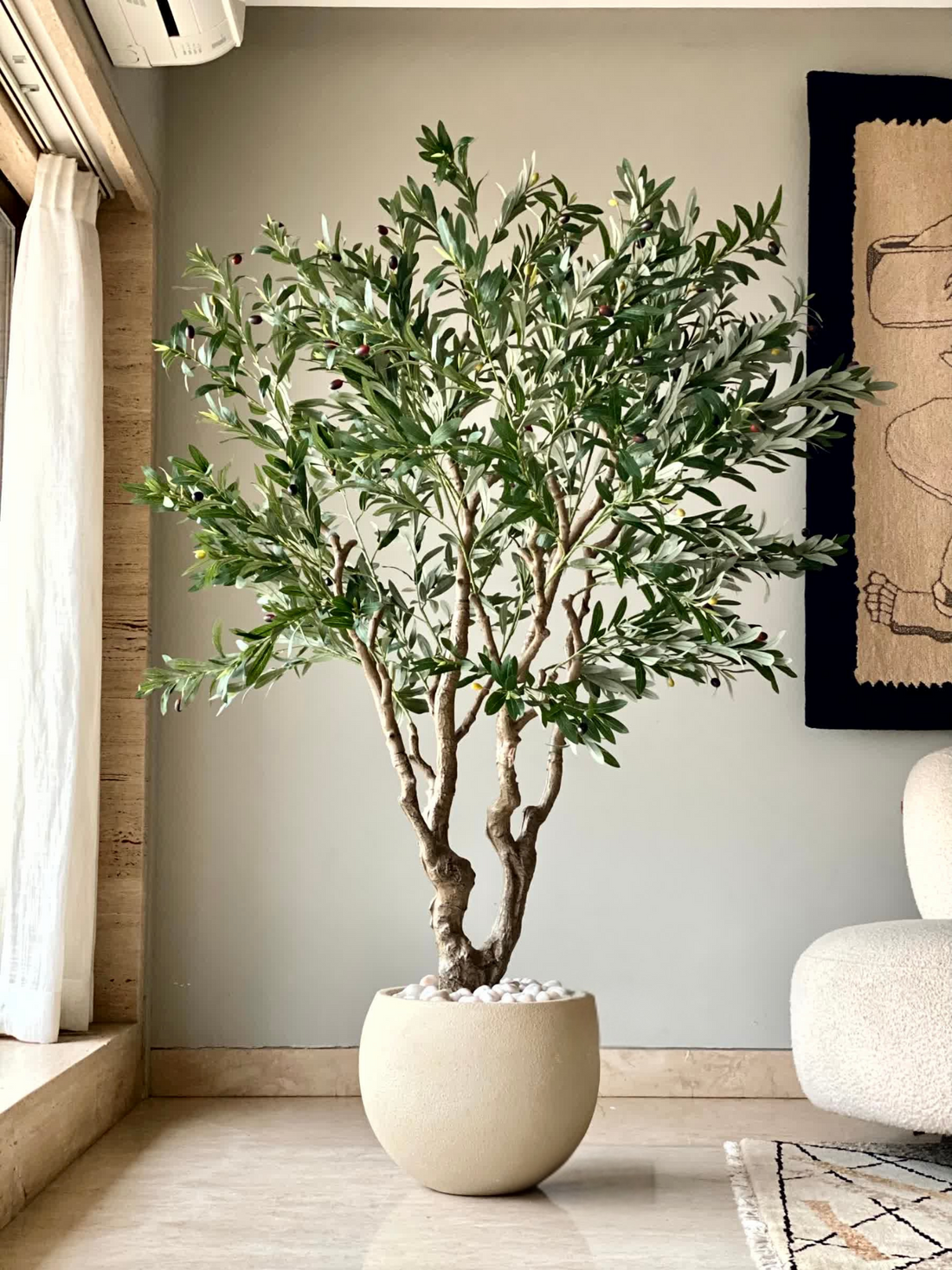 Artificial Olive Allure Plant - 6 Feet