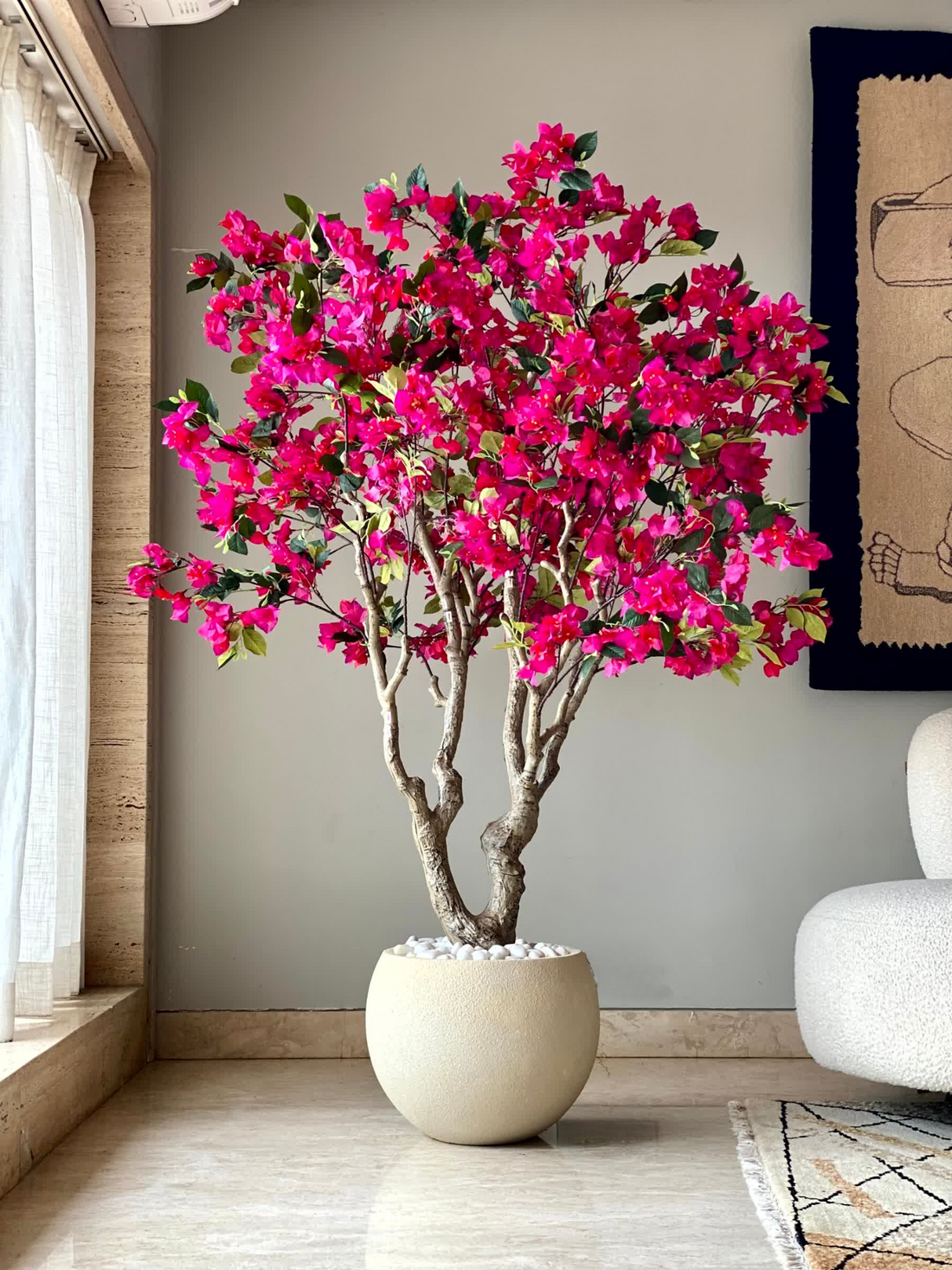 Artificial Pink Bougainvillea Plant - 6 Feet