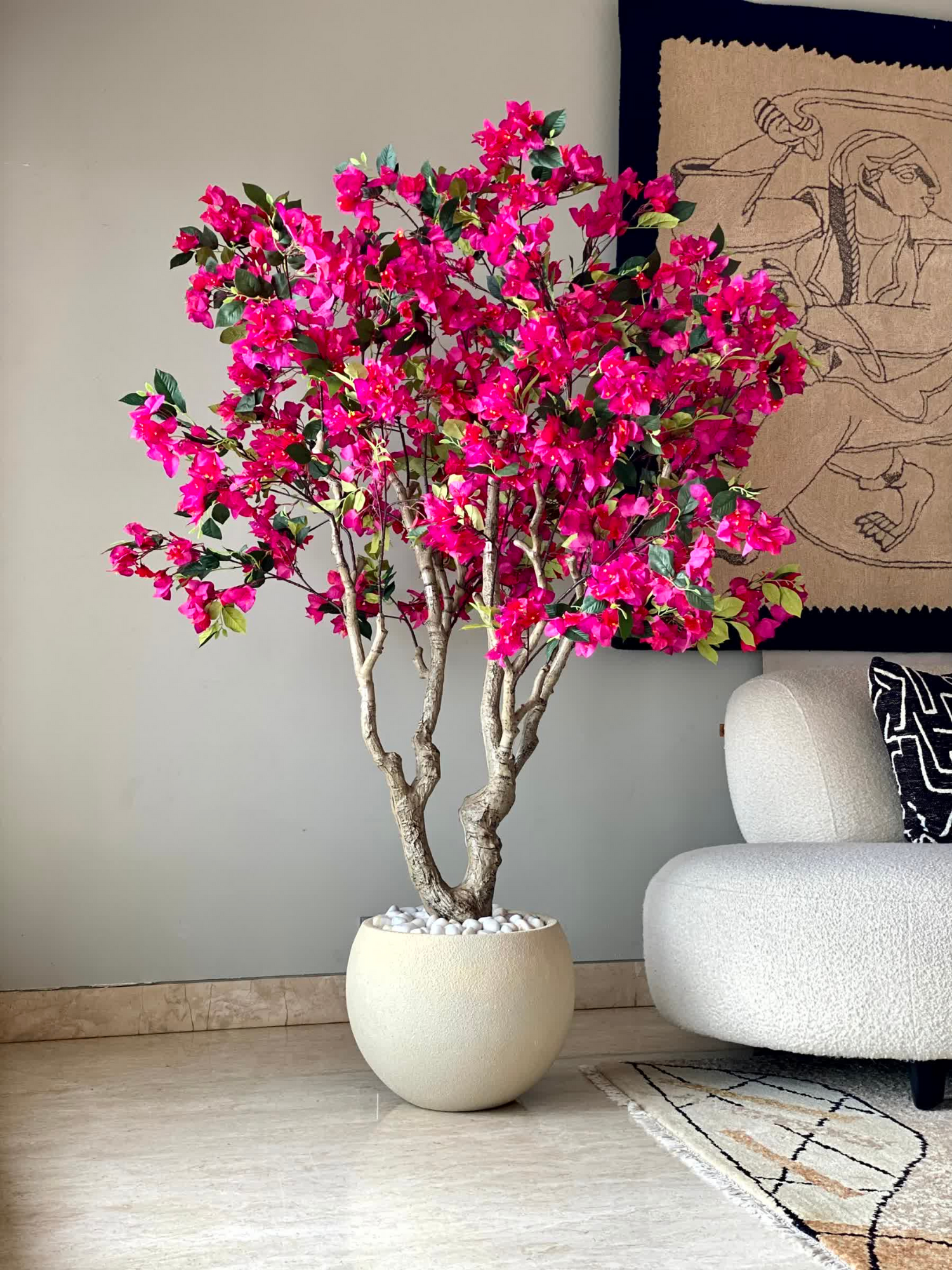 Artificial Pink Bougainvillea Plant - 6 Feet