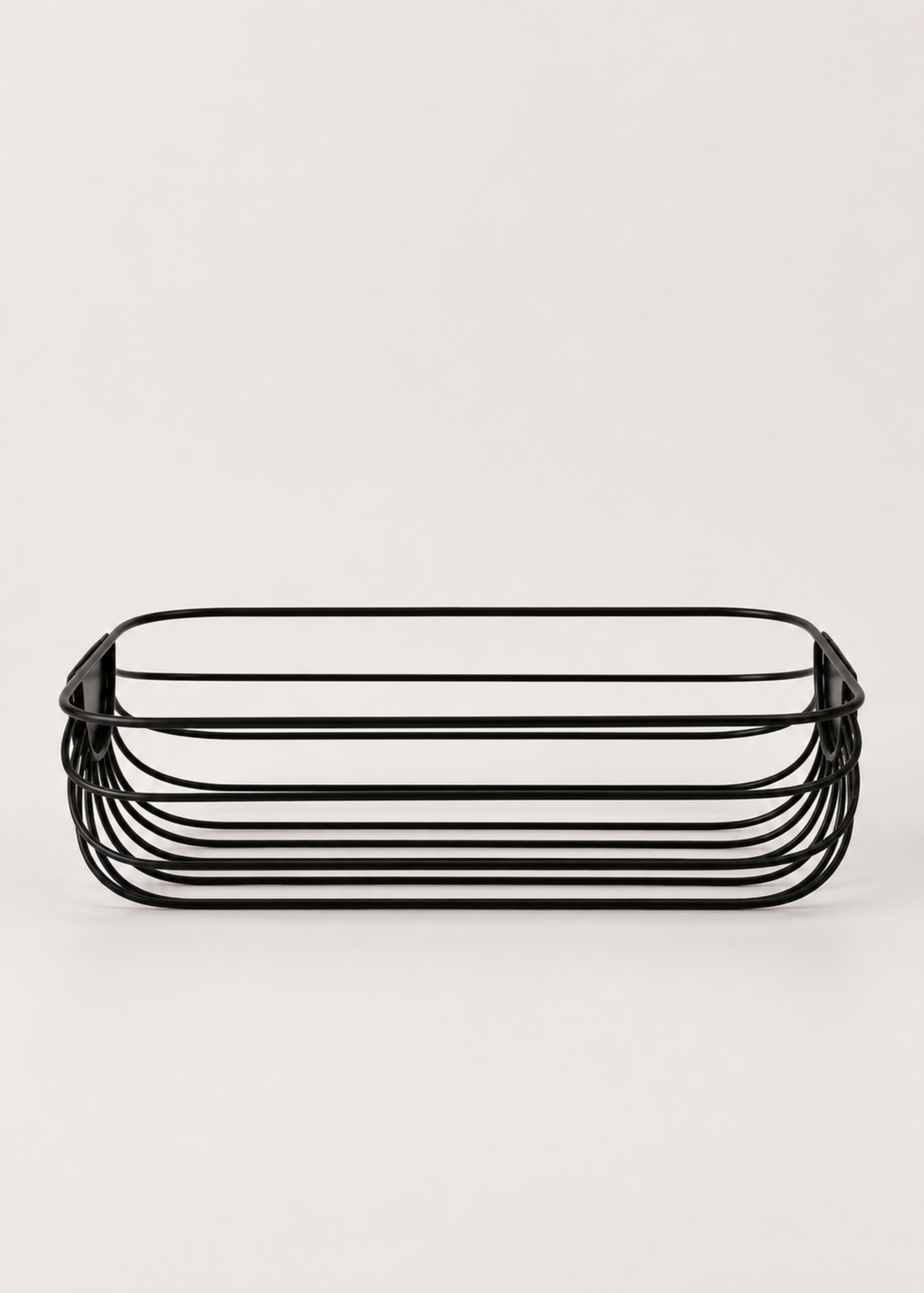 Cove Matte Black Wire Fruit Basket