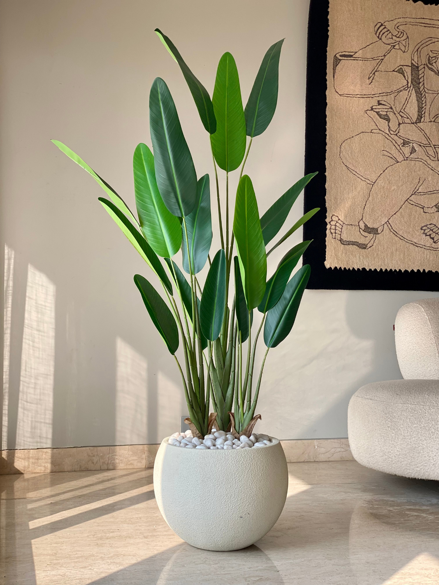 Artificial Slim Travellers Palm Plant - 5 Feet