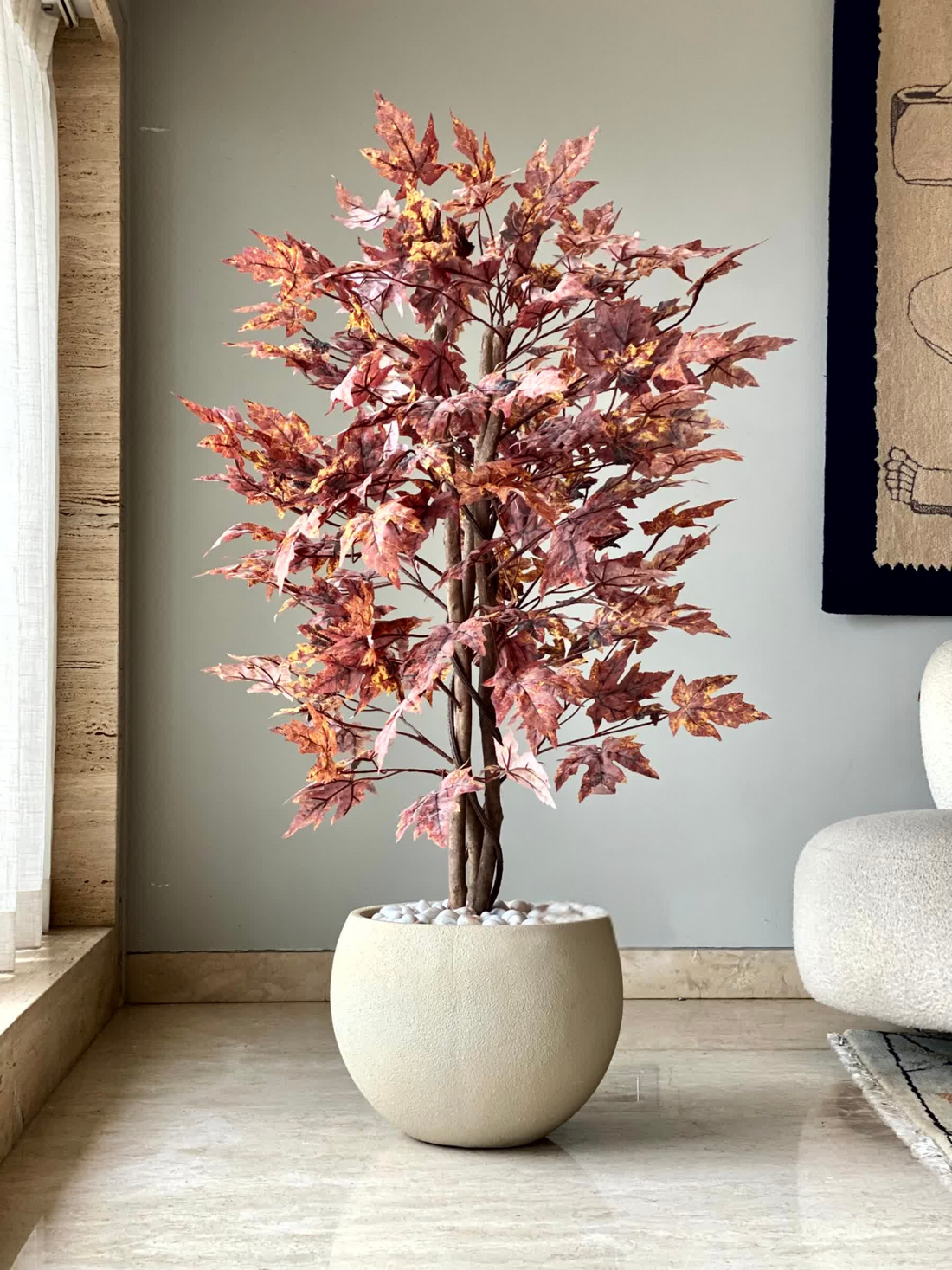 Artificial Canadian Maple Plant - 4 Feet