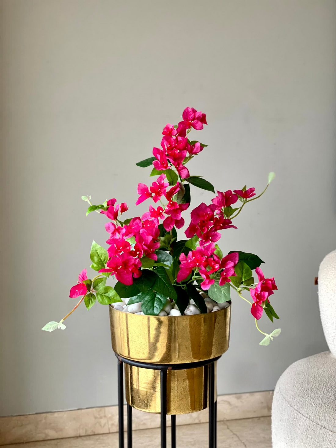 Artificial Cerise Bougainvillea Plant - 2.5 Feet