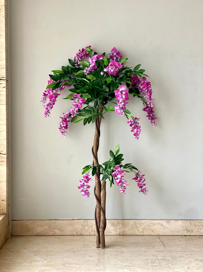 Artificial Wisteria Blush Pink Plant - 4 Feet
