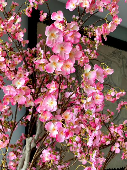 Artificial Blush Cherry Blossom Plant - 6.5 Feet