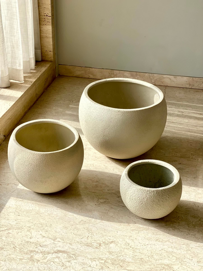 Lithos Planters - Beige