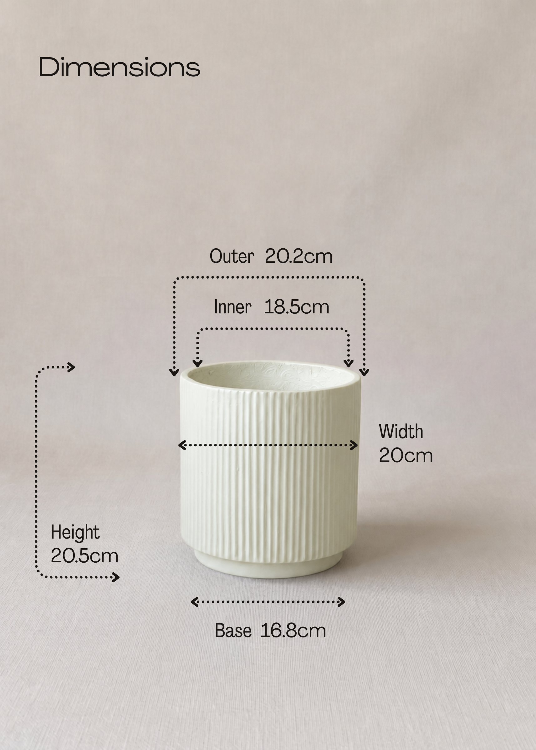 Linear Planters - White