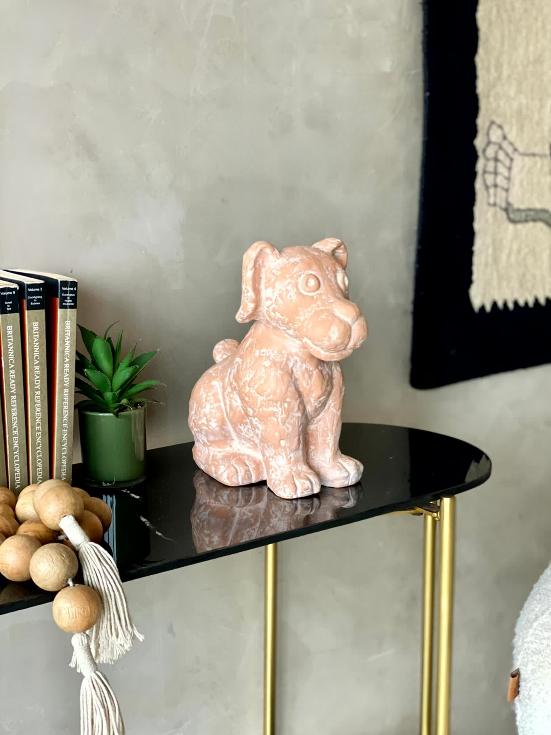 Terracotta Pup  Sculpture