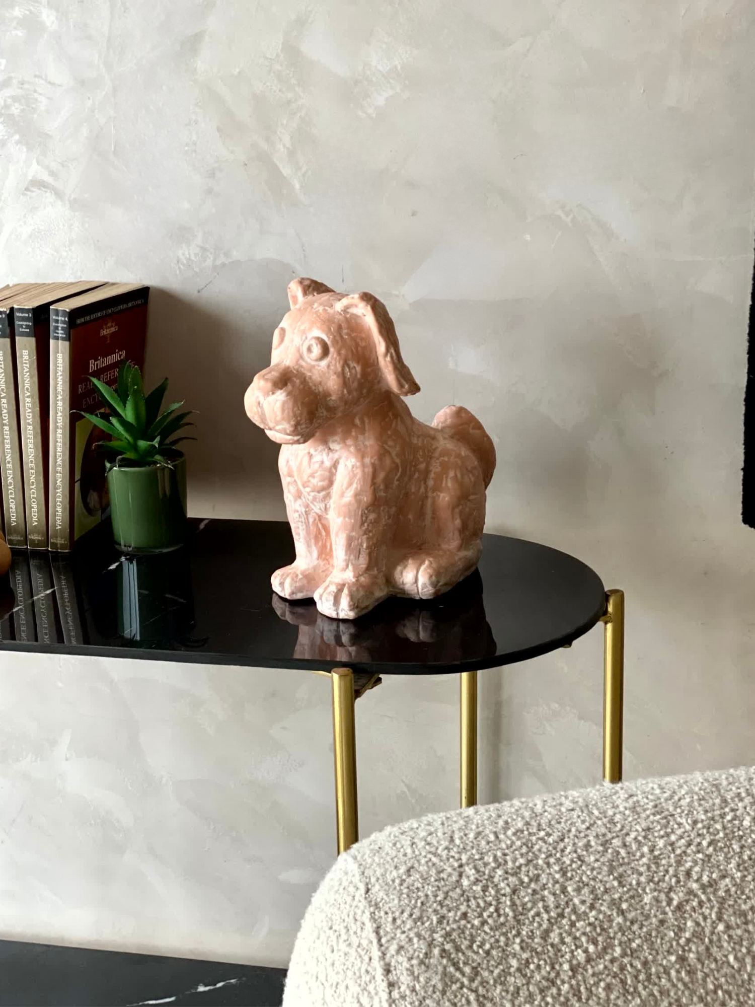 Terracotta Pup  Sculpture